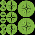 Birchwood Casey 33938 Target Spots  Self-Adhesive Paper Black/Green Crosshair 60 Pack