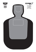 Birchwood Casey 37007 EZE-Scorer BC-19 Silhouette Paper Hanging Universal 12" x 18" Black/Gray/White 100 Per Pkg