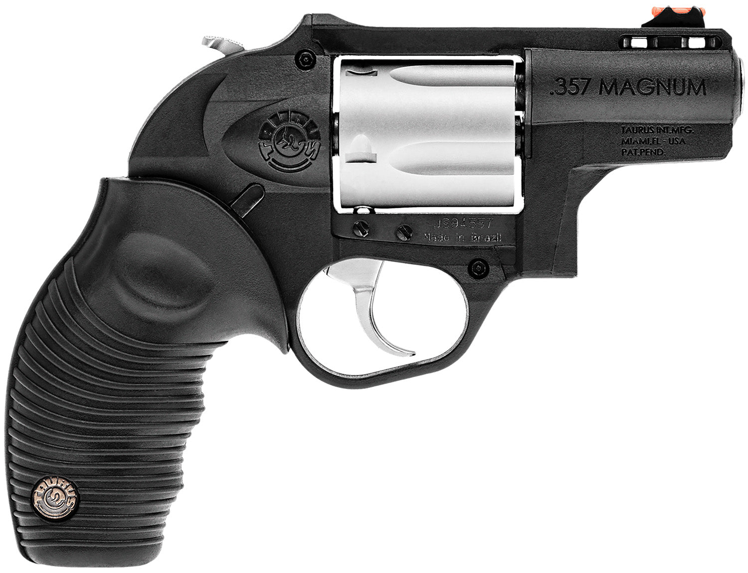 Taurus 2605029PLY 605 Poly Protector 38 Special +P or 357 Mag 5 Shot 2" Black Finish Barrel, Matte Stainless Finish Cyli