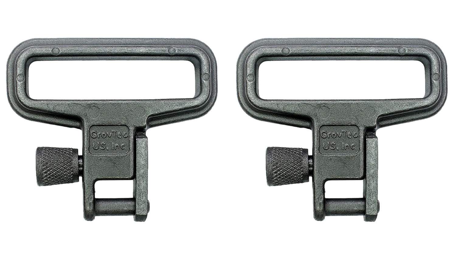 GrovTec US Inc GTSW05 Mil-Force  Swivel Set Rifle 1.25" Black Zinc Phosphate Steel