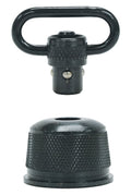 GrovTec US Inc GTSW296 Mag Cap  Shotgun 1" Push Button Black Oxide Remington 870 Express 12 Gauge Steel