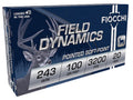 Fiocchi 243SPD Field Dynamics  243Win 100gr Pointed Soft Point 20 Per Box/10 Case