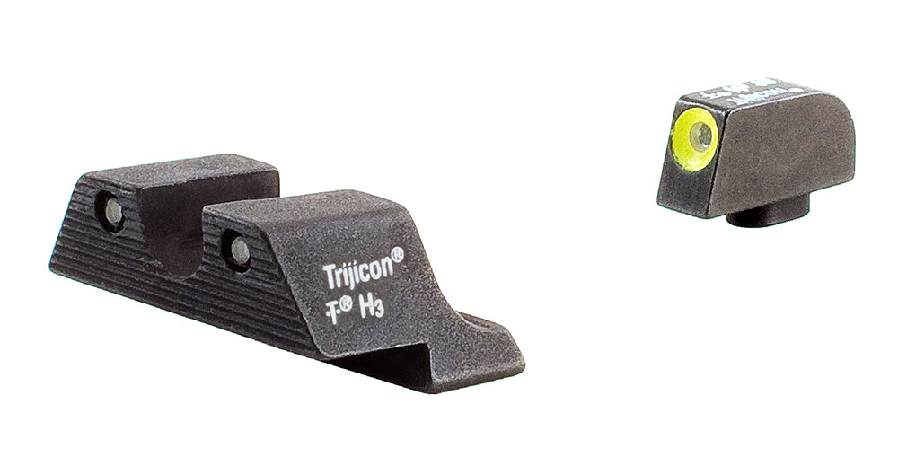 Trijicon 600540 HD Night Sights  Green/Tritium Yellow Outline Front Sight-Green Tritium Black Outline Rear Sight Glock G