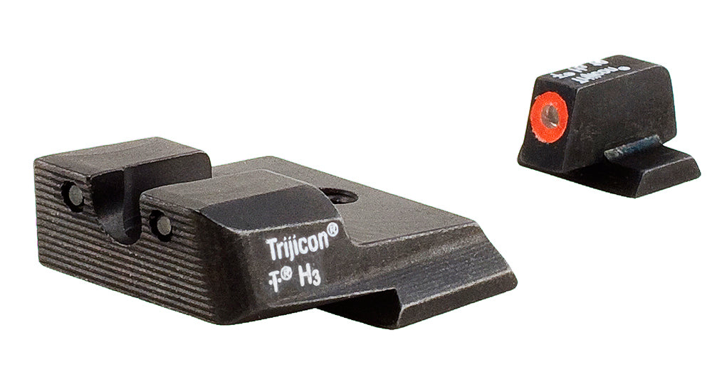Trijicon 600556 HD Night Sights  Green/Tritium Orange Outline Front Sight-Green Tritium Black Outline Rear Sight Smith &
