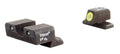 Trijicon 600583 HD Night Sights  Green/Tritium Yellow Outline Front Sight-Green Tritium Black Outline Rear Sight Springf