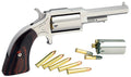 North American Arms 1860250C 1860 Sheriff 22 LR/22 WMR 5 Shot 2.50" Stainless Steel Barrel, Frame & Cylinder, Rosewood B