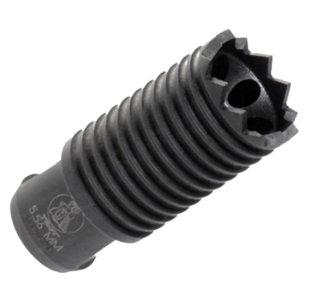 Troy Ind SBRACLM05BT00 Claymore Muzzle Brake Black Steel with 1/2"-28 tpi Threads & 2.25" OAL for 5.56x45mm NATO AR-Plat