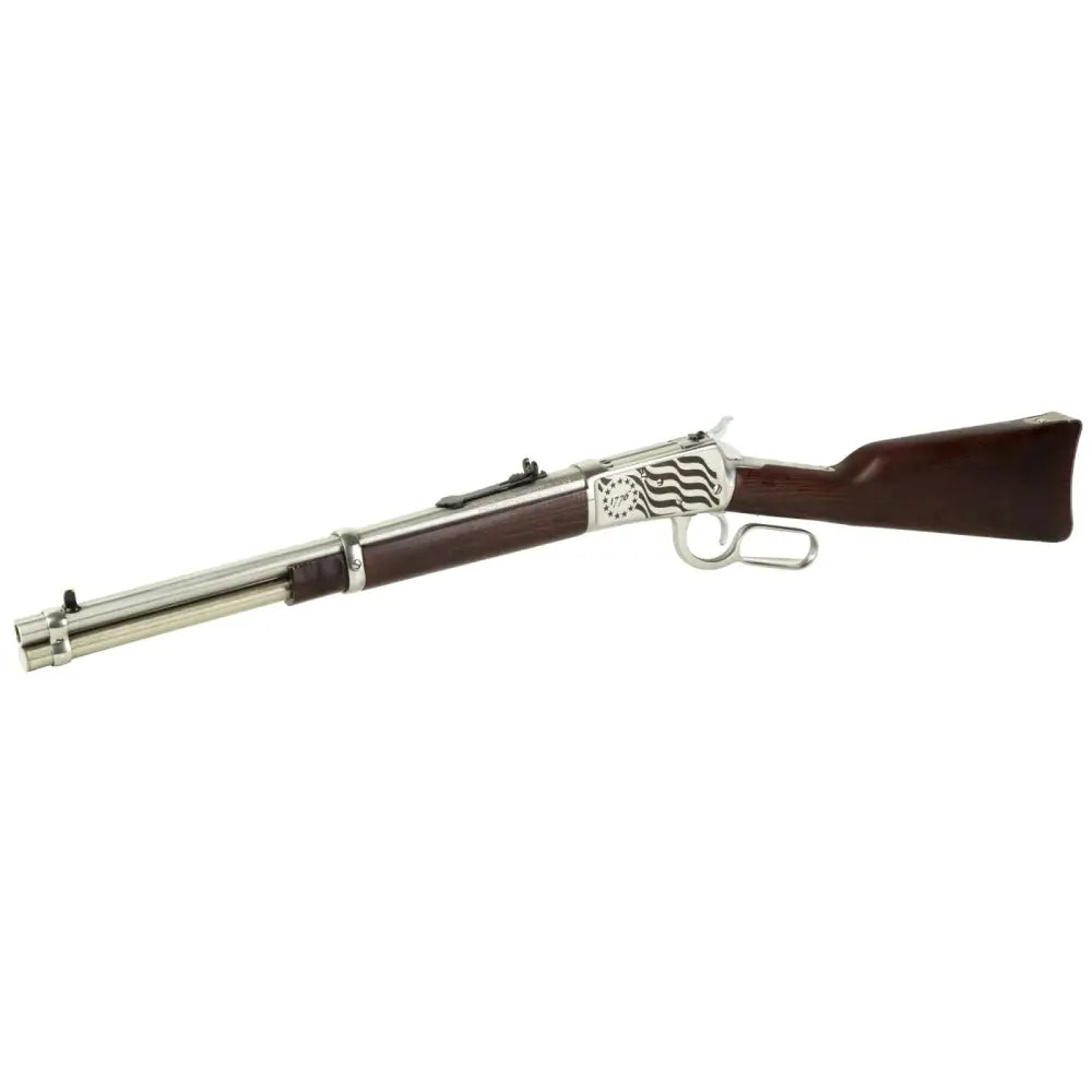 ROSSI R92 44MAG RFL 16" SS/HRDWD 8RD 1776 FLAG ENGRAVED
