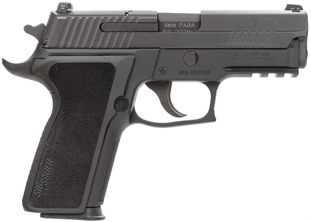 Sig Sauer 229R9ESECA P229 Compact Enhanced Elite *CA Compliant 9mm Luger 3.90" 10+1 Black Hardcoat Anodized Black 1-Piec