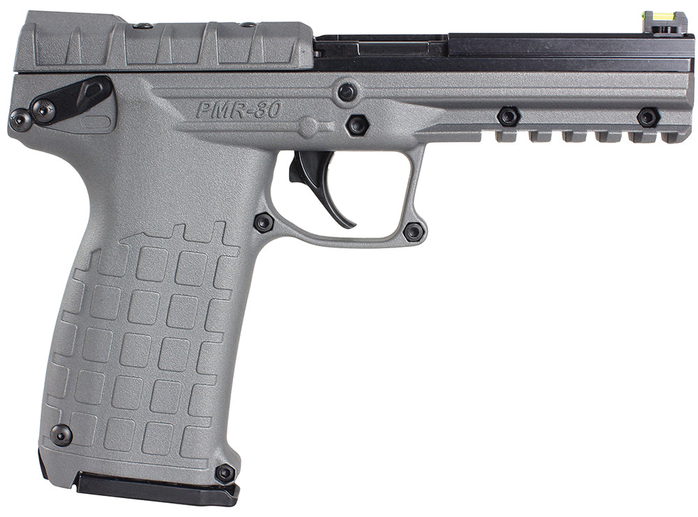Kel-Tec PMR30TACGY PMR30  22 WMR 30+1 4.30" Fluted Steel Barrel, Black/Gray Serrated Slide, Gray Polymer Frame w/Picatin