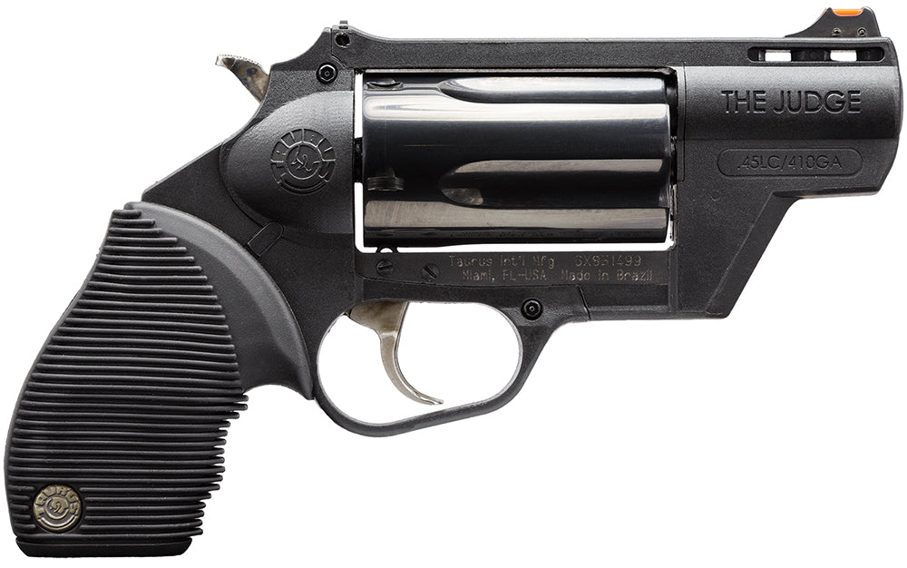 Taurus 2441021PFS Judge Public Defender 45 Colt (LC) Caliber or 2.50" 410 Gauge 5 Shot 2" Black Finish Barrel, Matte Bla