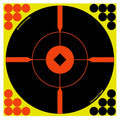Birchwood Casey 34015 Shoot-N-C Reactive Target Self-Adhesive Paper Black/Yellow/Red 12" Bullseye BMW 5 Pack