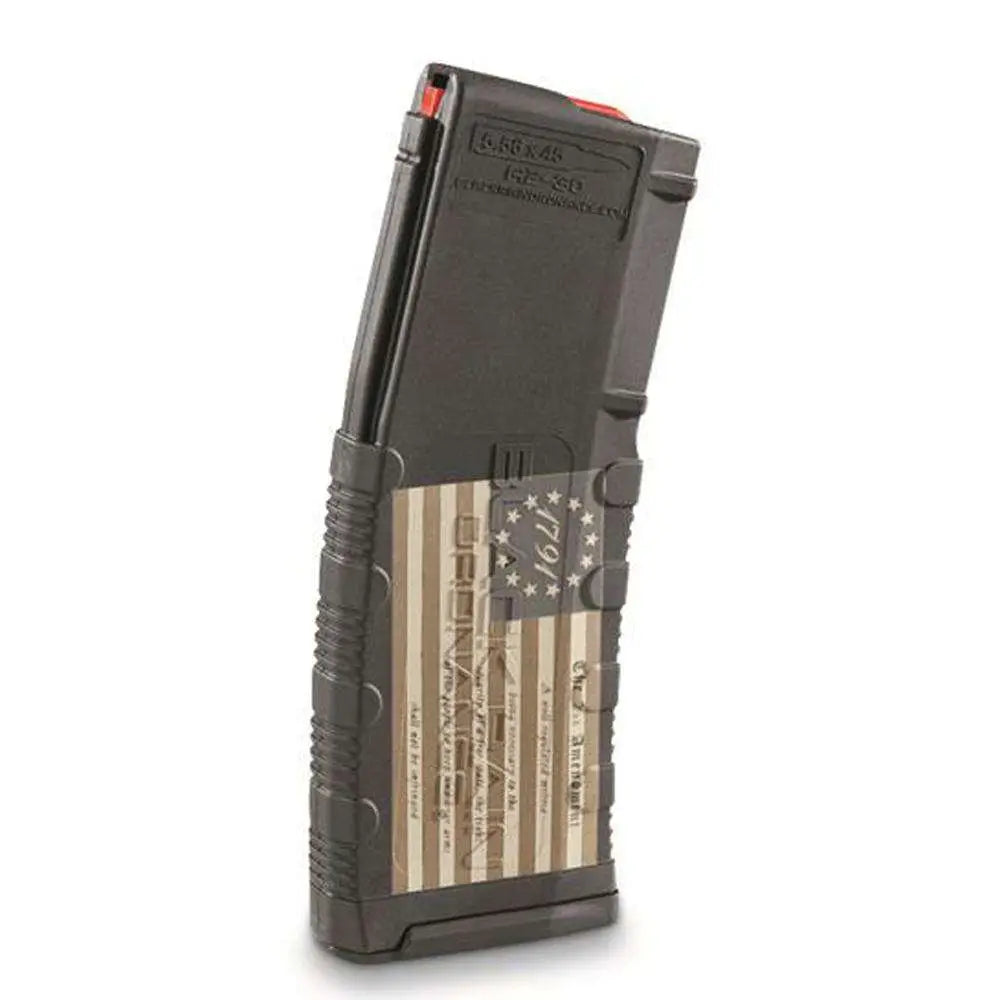 BLACK RAIN LASER ETCHED MAGAZINES 30RD 1791  AMERICAN FLAG