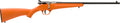 Savage Arms 13810 Rascal  Youth 22 LR 1rd 16.13" Matte Black Sporter Barrel, Matte Black Carbon Steel Receiver, Orange F