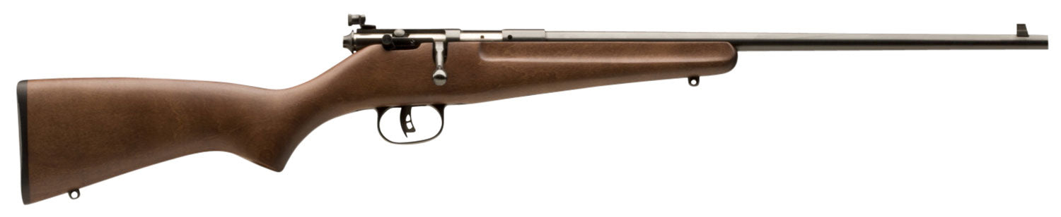 Savage Arms 13815 Rascal  Youth 22 LR 1rd 16.13" Matte Black Sporter Barrel, Matte Black Carbon Steel Receiver, Satin Br