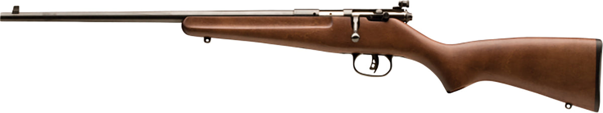 Savage Arms 13820 Rascal  Youth 22 LR 1rd 16.13" Matte Black Sporter Barrel, Matte Black Carbon Steel Receiver, Satin Br