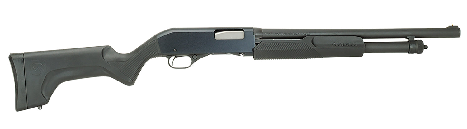 Stevens 19486 320 Security Full Size 12 Gauge Pump 3" 5+1 18.50" Matte Black Carbon Steel Barrel, Matte Black Aluminum R