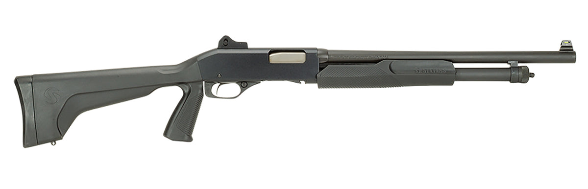 Stevens 19495 320 Security Full Size 12 Gauge Pump 3" 5+1 18.50" Matte Black Carbon Steel Barrel, Matte Black Aluminum R