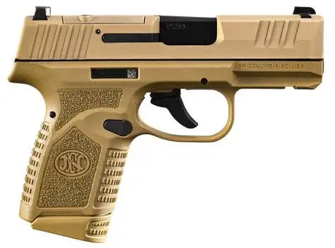 FN REFLEX MRD 9MM FDE PSTL 3.3" 2-10RD