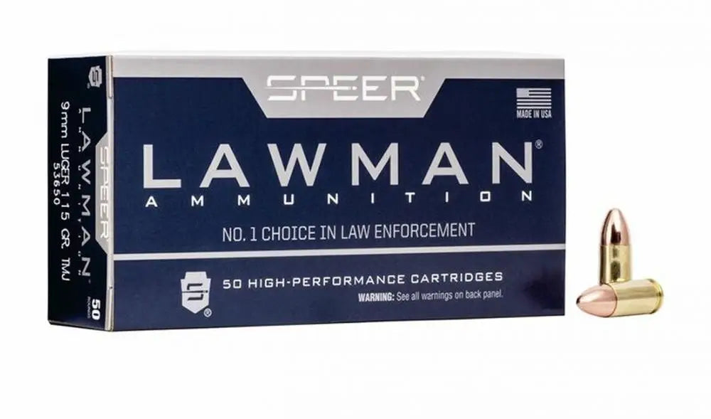 CCI SPEER/LAWMAN 9MM 115GR TMJ