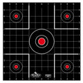 Birchwood Casey 35212 Dirty Bird  Bullseye Tagboard Hanging 12" Black/Red 12 PK