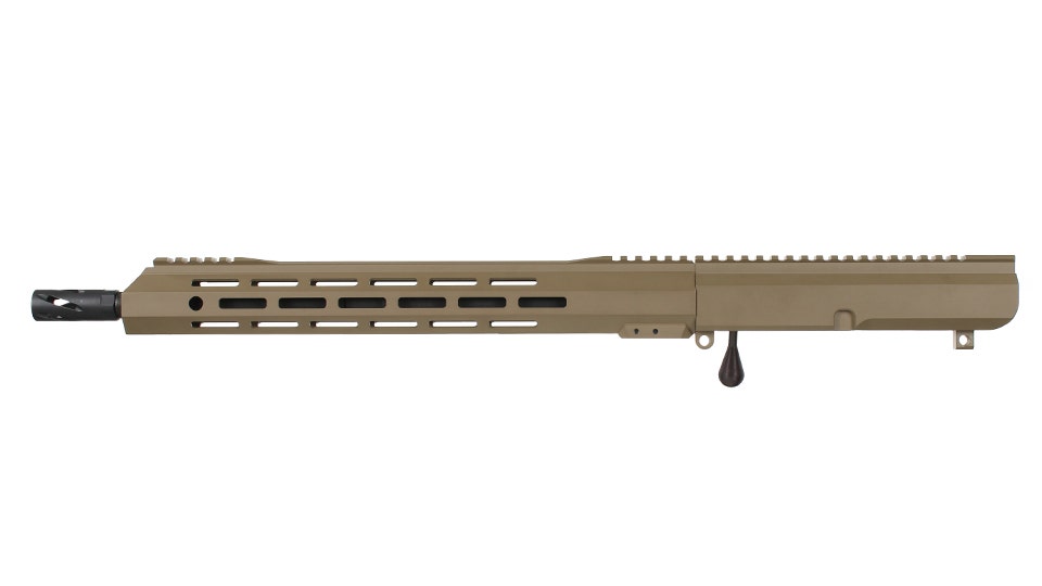 BC-10 | 8.6 Blackout Flat Dark Earth Cerakote Bolt Action Style Upper | 16" Parkerized SOCOM Barrel | 1:3 Twist | Hammer Forged | Bufferless | MLOK Split Rail