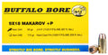 Buffalo Bore Ammunition 34A20 Personal Defense Strictly Business 9x18Makarov +P 95gr Jacket Hollow Point 20 Per Box/12 C