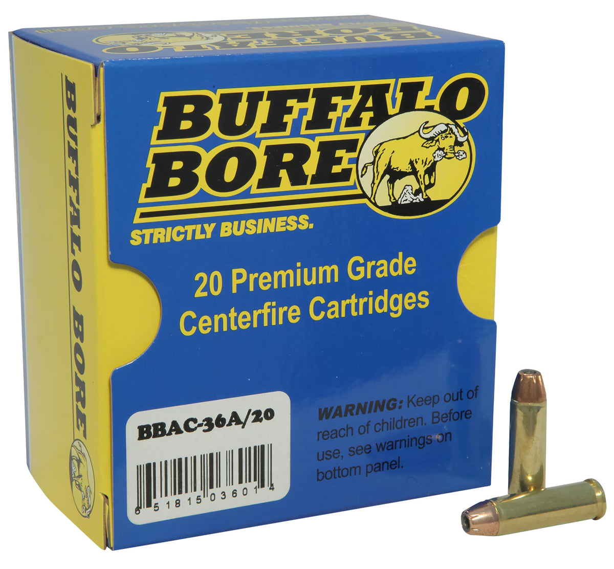 Buffalo Bore Ammunition 8G Buffalo-Barnes Strictly Business 45-70Gov 350gr Barnes TSX Flat Nose Lead Free 20 Per Box/12 