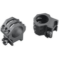 Weaver Mounts 99689 Six-Hole Picatinny Rings  Matte Black 1" High