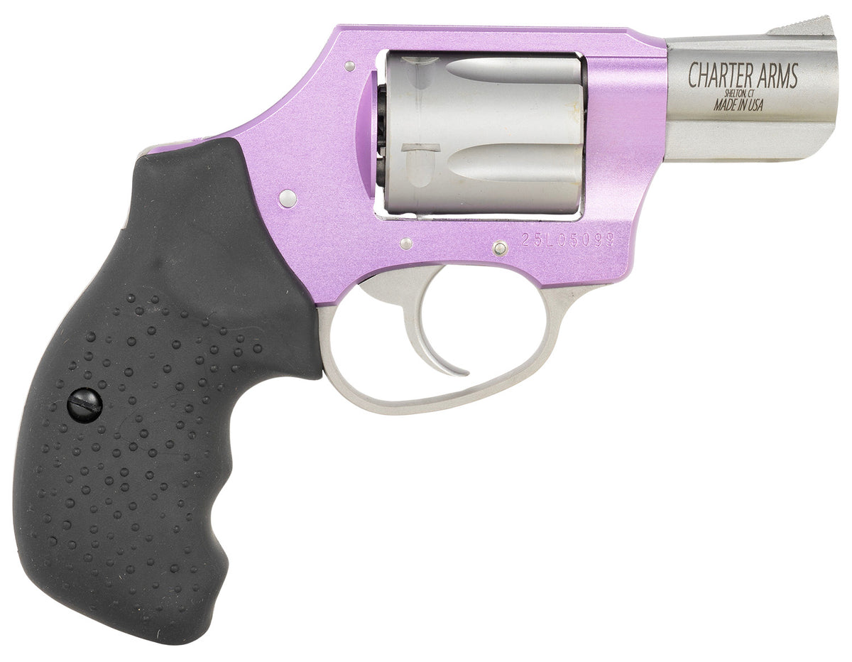 Charter Arms 53841 Undercover Lite Lavender Lady Small 38 Special 5rd 2" Stainless Steel Barrel & Cylinder, Lavender Alu
