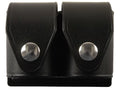HKS 203PLBN SpeedLoader Case  Double Black Large Hytrel Belt Loop Fits S&W/Ruger/Colt/Taurus/Dan Wesson Belts 2.25" Wide