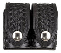 HKS 203BMBN SpeedLoader Case  Double Medium Black Hytrel Belt Loop Belts 2.25" Wide