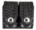 HKS 203BLBN SpeedLoader Case  Double Large Black Hytrel Belt Loop Belts 2.25" Wide