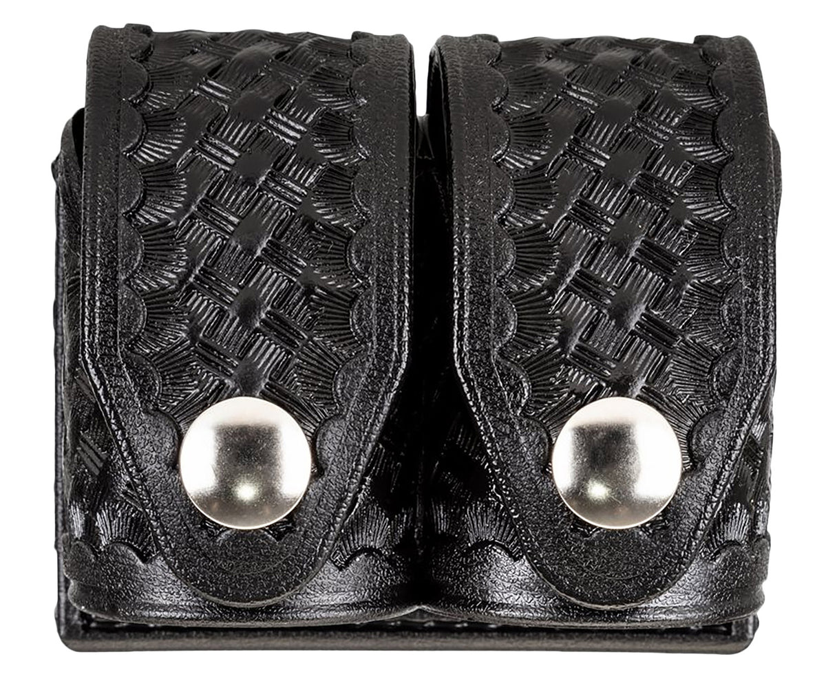 HKS 203BLBN SpeedLoader Case  Double Large Black Hytrel Belt Loop Belts 2.25" Wide