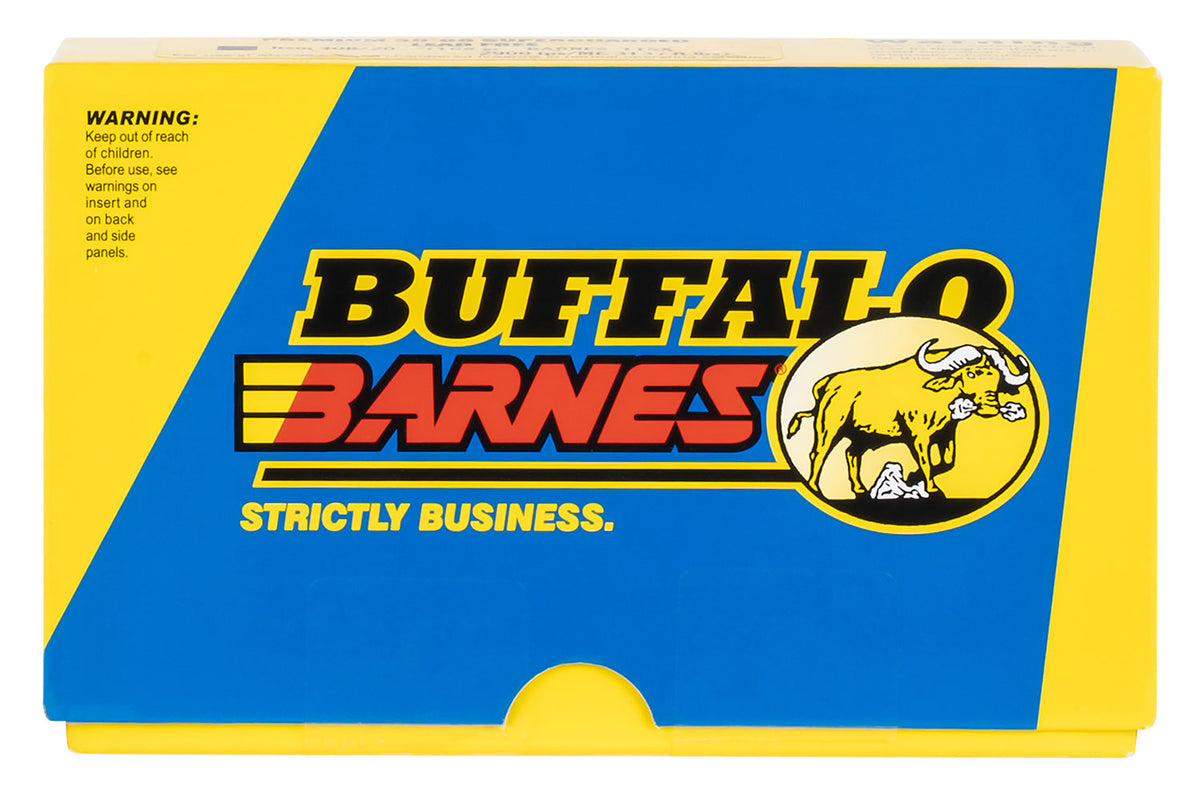 Buffalo Bore Ammunition 20F20 Buffalo-Barnes Strictly Business 38Special +P 110gr Barnes TAC-XP Lead Free 20 Per Box/12 