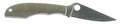 Spyderco C138P GrassHopper  2.30" Folding Clip Point Plain 12C27 Sandvik Blade Engraved Spyderco Bug Stainless Steel Han