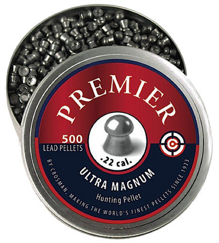 Crosman LDP22 Premier Ultra Magnum 22 Lead Domed Pellet 500/Tin