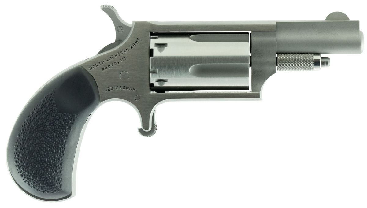 North American Arms 22MGRC Mini-Revolver  Sports South Exclusive 22 WMR 5 Shot 1.63" Stainless Steel Barrel, Frame & Cyl