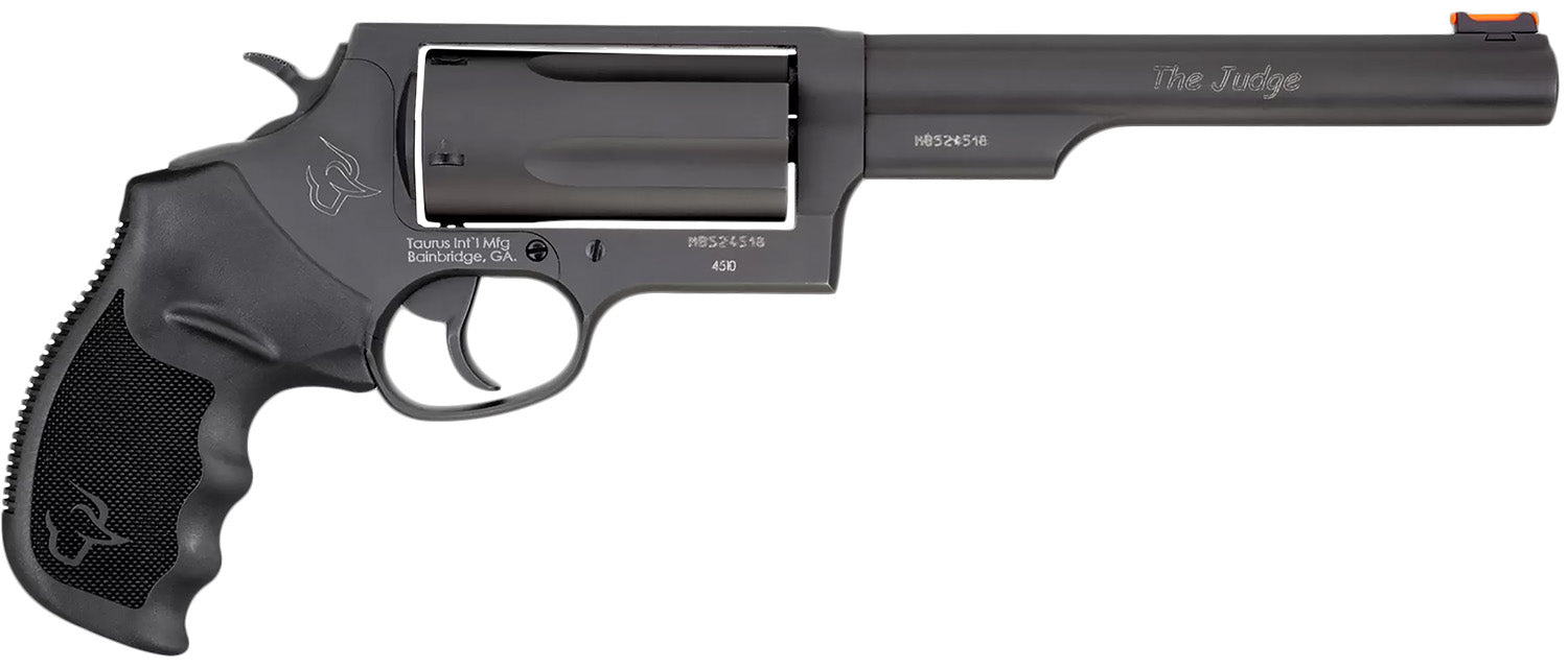 Taurus 2441061MAG Judge Magnum Compact Frame 45 Colt (LC)/410 Mag 5rd 6.50" Matte Black Oxide Steel Barrel, Cylinder & F