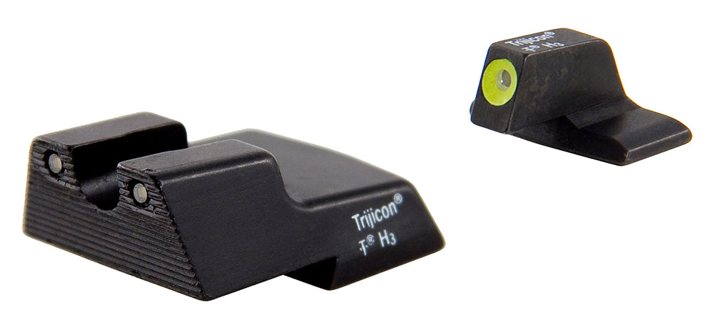 Trijicon 600602 HD Night Sights  Green/Tritium Yellow Outline Front Sight-Green Tritium Black Outline Rear Sight H&K .45