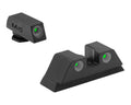 Meprolight USA 102223101 Tru-Dot Sight Set Green Tritium Front & Rear, Compatible w/Glock Frame 17/19/22/23/24/25/28/31/