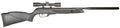 Gamo 6110067854 Wildcat Whisper Air Rifle Gas Piston 177 1rd Shot Black Black Receiver Black Molded All Weather Stock Sc