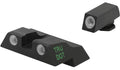 Meprolight USA 102263301 Tru-Dot Sight Set Green Tritium Front/Orange Tritium Rear/Black Frame, Compatible w/ Glock 26/2