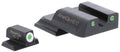 AmeriGlo SW145 Classic Tritium Set for Smith & Wesson M&P Shield  Green Tritium White Outline Front Sight-Green Tritium 
