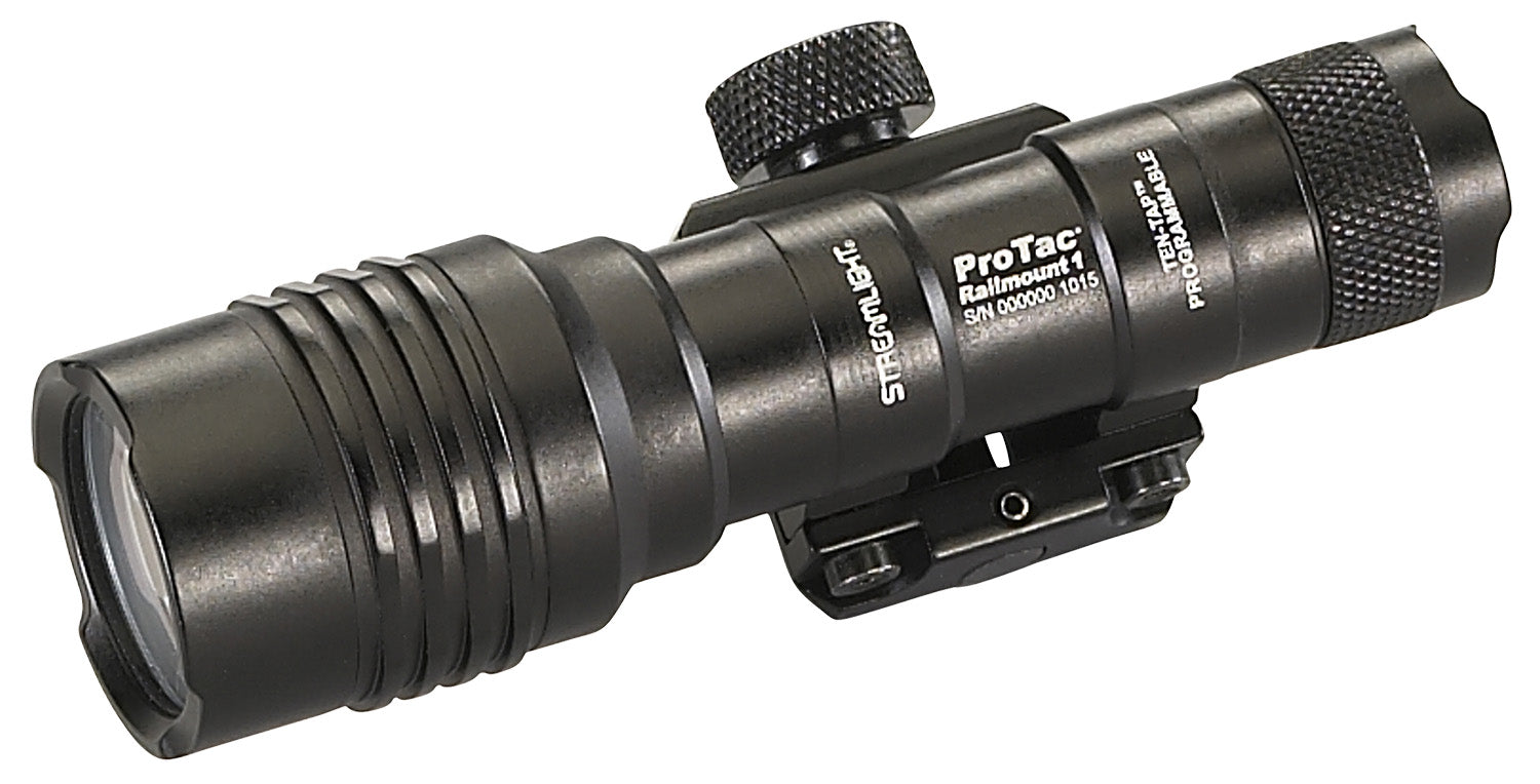 Streamlight 88058 ProTac Rail Mount 1 Black Anodized Aluminum Rifle 40/350 Lumens, White LED Bulb, 219 Meters Beam, Pica