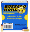 Buffalo Bore Ammunition 24E20 Personal Defense Strictly Business 9mmLuger +P 124gr Jacket Hollow Point 20 Per Box/12 Cas