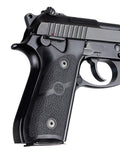Hogue 99010 Grip Panels  Black Rubber for Taurus PT-92, PT-99