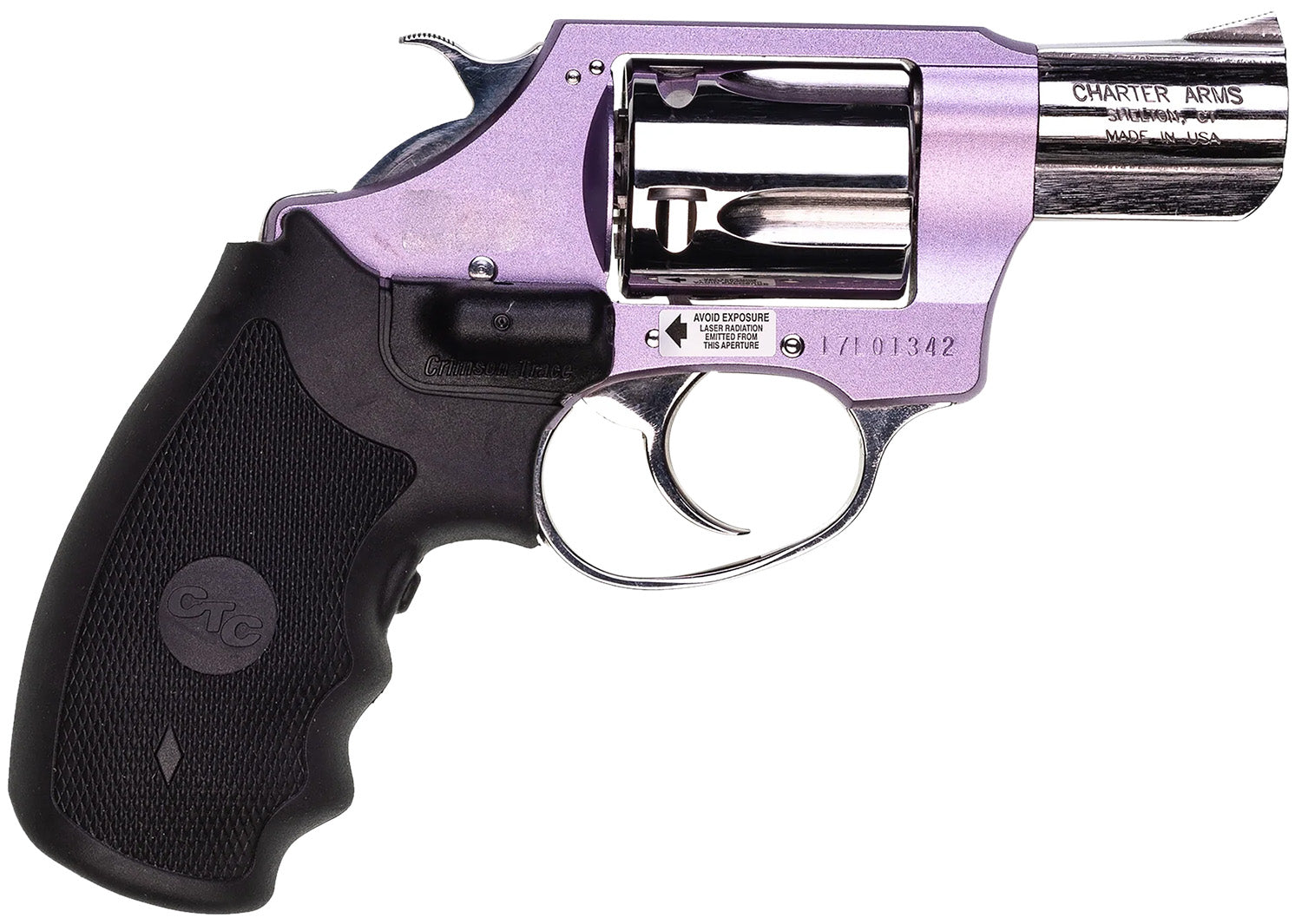 Charter Arms 53842 Undercover Lite Chic Lady Small 38 Special 5 Shot 2" High Polished Stainless Steel Barrel & Cylinder,