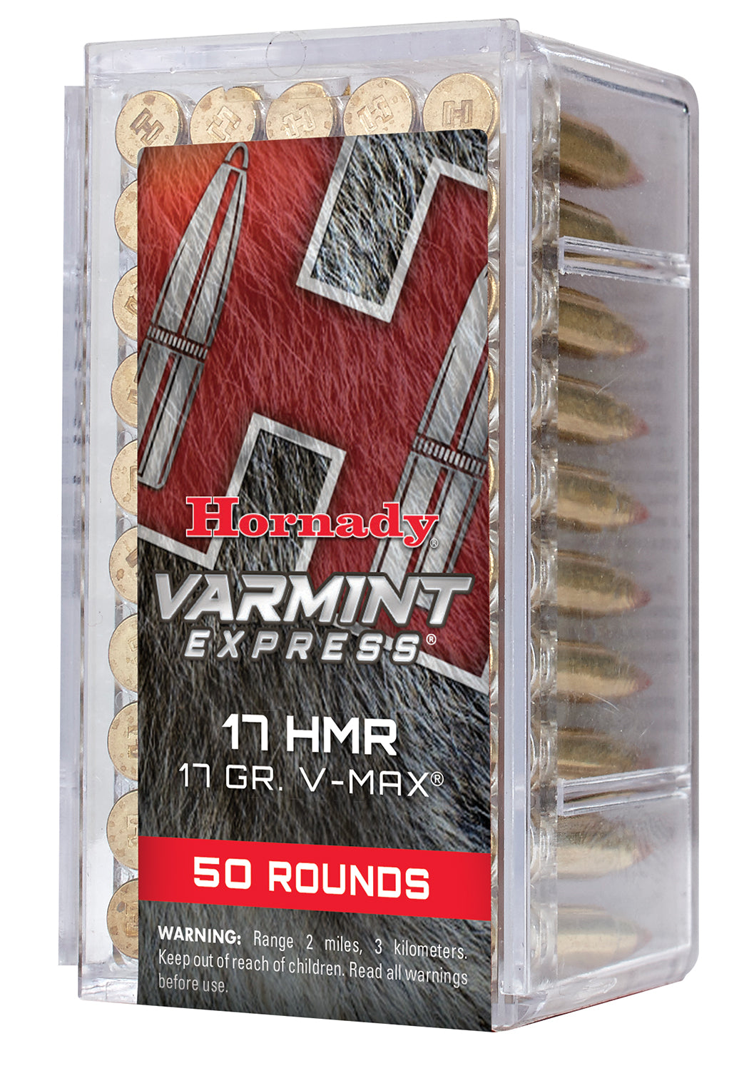Hornady 83170 Varmint Express  17 HMR 17 gr Hornady V Max 50 Per Box/ 40 Case