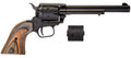 Heritage Mfg RR22MBS6 Rough Rider  22 LR/22 WMR 6 Shot, 6.50" Black Satin Steel Barrel, Black Satin Zinc Alloy Frame, Bl